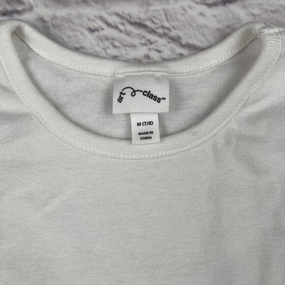 K0-1023 Art Class White Long Sleeve size M(7/8) - Picture 2 of 4